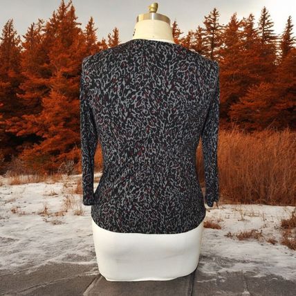 Charter Club Animal Print Blouse XL