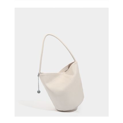 Ladies' Bucket Bag SWhoulder Bag Handbag White