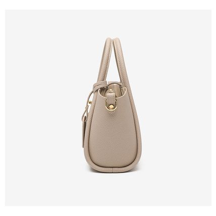 Genuine Leather Women's Top-handle Bags White