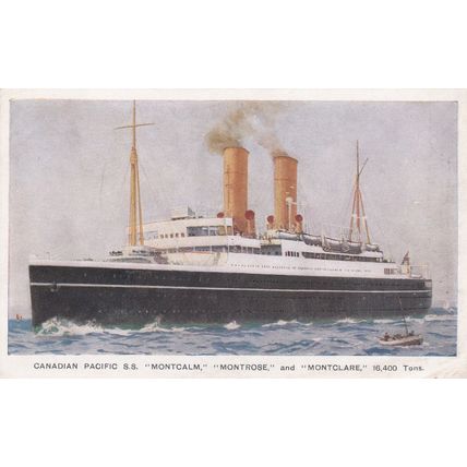 B316 CANADIAN PACIFIC -S.S.MONTCALM-MONTROSE-MONTCLAIRE