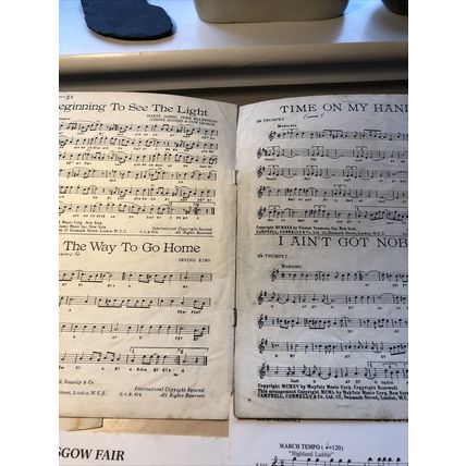 Sheet Music Clarinet, Saxophone, Trumpet X 5