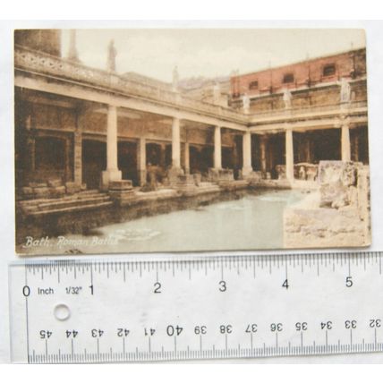 vintage postcard Bath, Roman Baths