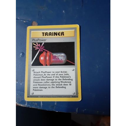 Pokemon PlusPower trainer Base Set card 84/102