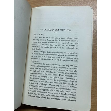 1840 1ST ED "THE INGOLDSBY LEGENDS" RICHARD BARHAM ILLUSTRATED ANTIQUE BOOK (P5)
