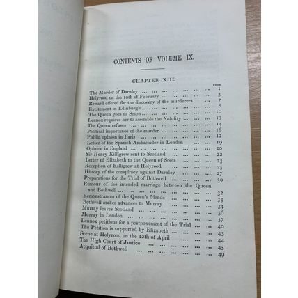 RARE* 1870 "HISTORY OF ENGLAND" FROUDE VOLUME 9 ANTIQUE BOOK (P6)