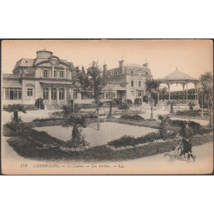 Les Jardins, Le Casino, Cherbourg, c.1910 - Lévy CPA LL173