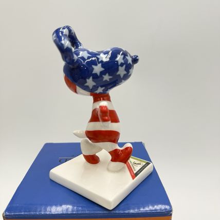 Westland Giftware Peanuts On Parade Snoopy All American Digital Dog Figurine Box