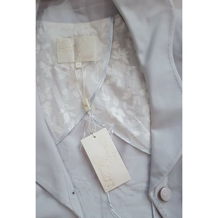 Coast Fairies & Tuxedos Light Blue Fitted Short Cotton Embroidered Jacket 12 UK