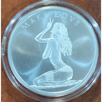 1 Oz Silver Collectible 2019 Silver Shield MiniMintage Make Love BU 1232 Of 1946