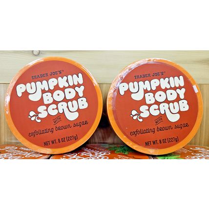 Trader Joe's Pumpkin Body Scrub with Exfoliating Brown Sugar 8oz 227g (2 Jars)