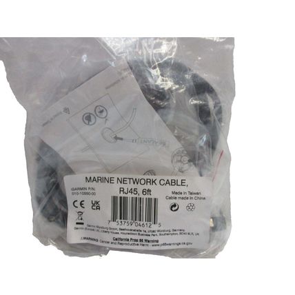 Garmin OEM 6ft Marine Ethernet Network Cable RJ45 010-10550-00