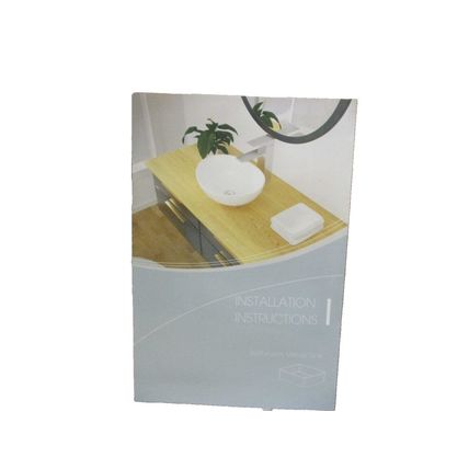 Bathroom Vessel Sink Bowl Ceramic Vanity Basin Sink Rectangle White 24" x 14"