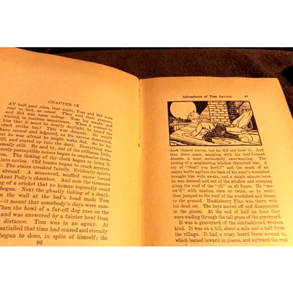 Childrens Book The Adventure Of Tom Sawyer By Samuel L. Clemens 1931 Great Shape