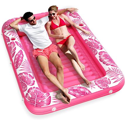 Jasonwell Inflatable Tanning Pool Lounger Float 4 in 1 Sun Tan Tub Sunbathing Po