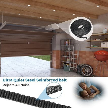 Upgrade 41A5250-2 41AB050-2 Belt for 10Ft High Garage Door, 308" Garage Door Ope