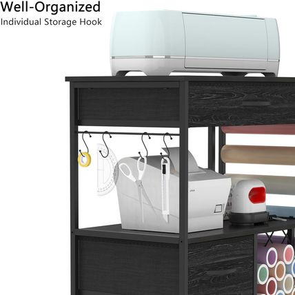 Storage Cart Compatible with Cricut Machines Stand Cutting Machine Stand with Dr