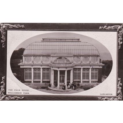 EC849 LANCASTER -THE PALM HOUSE, WILLIAMSON PARK. R/P POSTCARD