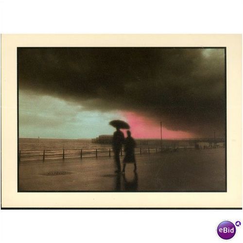 GB Postcard - 'Walking In The Rain' - Jon Franklin