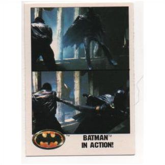 1989 Topps Batman the Movie trading card # 120 Batman in action