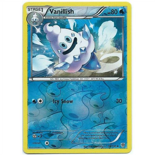 Pokemon Black & White Plasma Storm - #36/135 - Vanillish Rev Holo