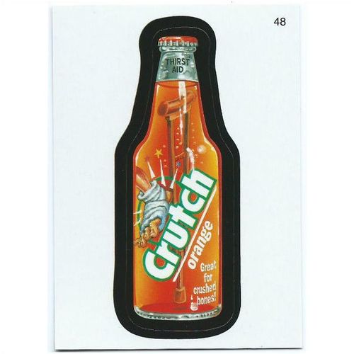2010 Wacky Packages ANS 7 - #48 - Crutch Orange