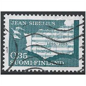 Mi 604: 35 p. deep greenish blue Centenary of the Birth of Jean Sibelius