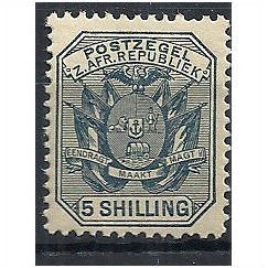 Transvaal 1895 SG212 5/- Slate Mounted Mint . .