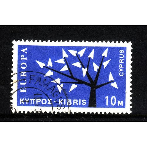 CYPRUS 1963 EUROPA 10m BLUE BLACK SG 224 FINE USED