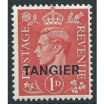 Tangier 1944 SG252 1d Pale Scarlet Mounted Mint ... .