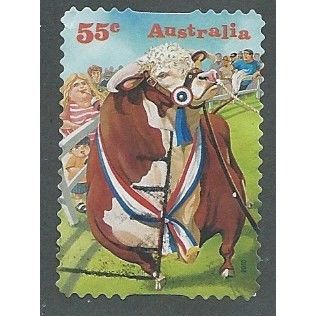 AUS 2010 55c (S/A) 'COME TO THE SHOW ' FINE USED (EBID37-238)