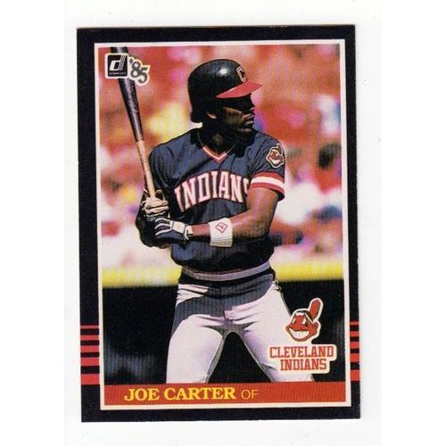 1985 Donruss Joe Carter baseball card #616 – Indians