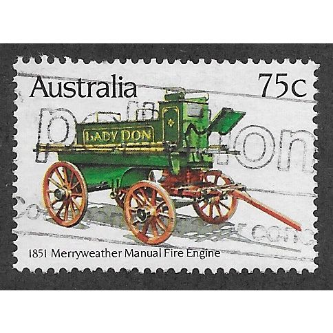 AUS 1982 75c 'HISTORIC FIRE ENGINES' FINE USED (EBID52-144)