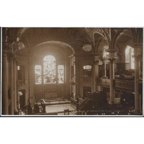 London - St. Martin in the Fields Church, Trafalgar Sq - Judges 1929 pmk