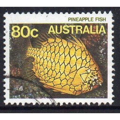 Australia 1985 Marine Life Definitive - Pineapple Fish 80c Used