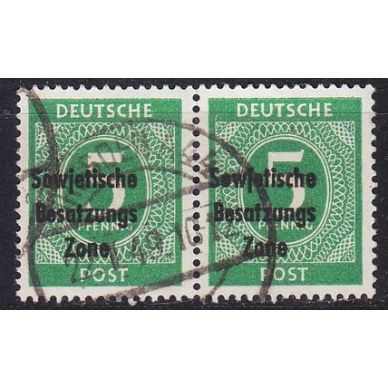 GERMANY Alliiert SBZ [Allgemein] MiNr 0207 ( O/used ) [01] Paar