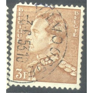 Belgium 1936 - SG770 - 3f brown - King Leopold 111 - used 5