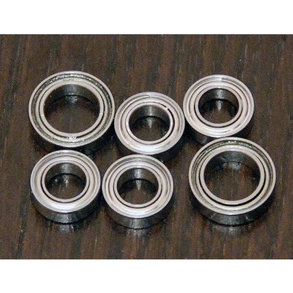 (6pcs) CORALLY 1:10 CCT / 1:12 SP12M / 1:12 SP12X Metal Sealed Ball Bearing Set
