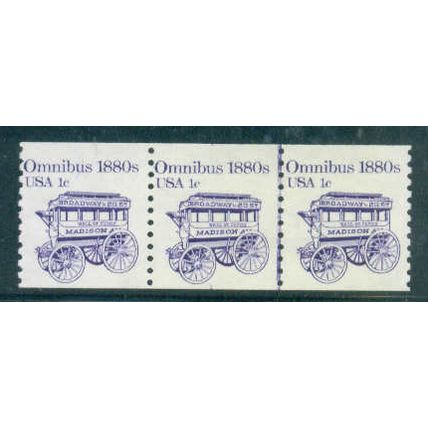 1897 1c Omnibus Fine MNH Dry Gum PNC 1/3 W0426