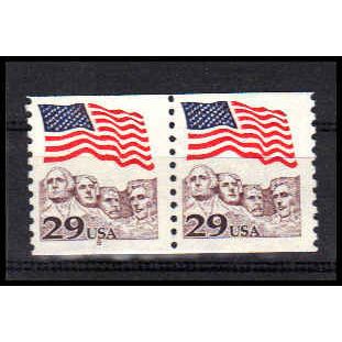2523 29c U.S. Flag Fine MNH CNP Left 8 PA1223