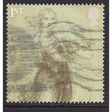 GB 2019 QE2 1st Leonardo Da Vinci Woman in Landscape used SG 4179 ( M443 )