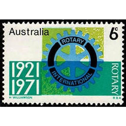 Australia 1971 Rotary 6c MNH Stamp