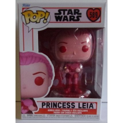 Funko / Pop ' STAR WARS ' VALENTINE PRINCESS LEIA figure (2022)