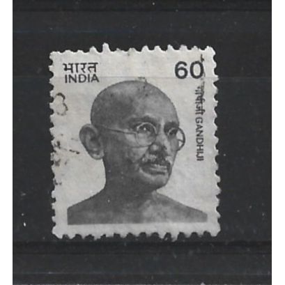 India.SG1320 60p Gandhi (Black).Fine Used.June23
