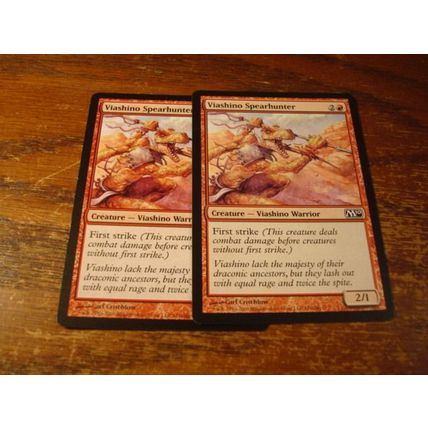 Magic the Gathering, MTG, 2-cards, 1993-2009, VIASHINO SPEARHUNTER