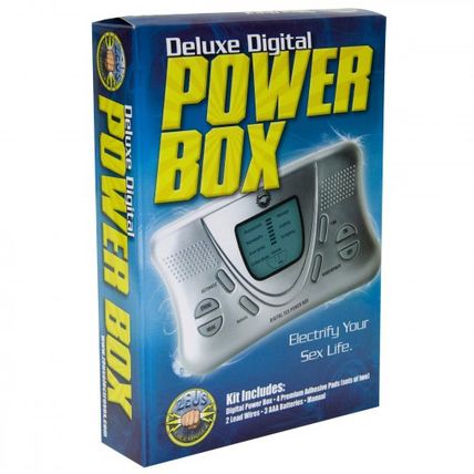 Zeus Electrosex Deluxe Digital Power Box Powerful Massager Electro Sex Stimulati