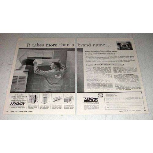 1957 Lennox Air Conditioning Ad - More than Brand Name