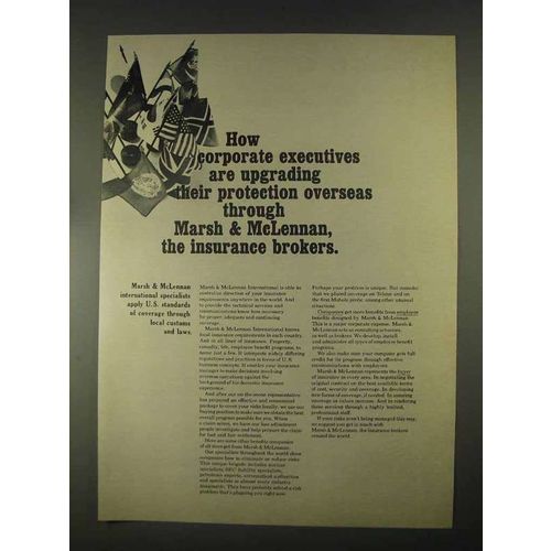 1967 Marsh & McLennan Insurance Ad - Upgrading