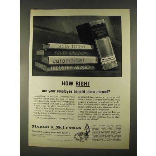 1967 Marsh & McLennan Insurance Ad - How Right