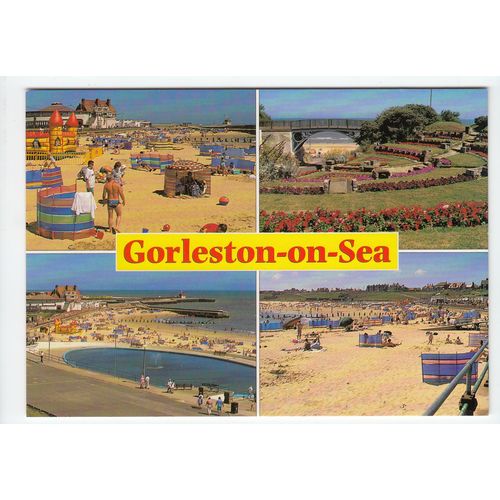 Multiview of Gorleston-on-Sea Norfolk Modern Postcard 0206