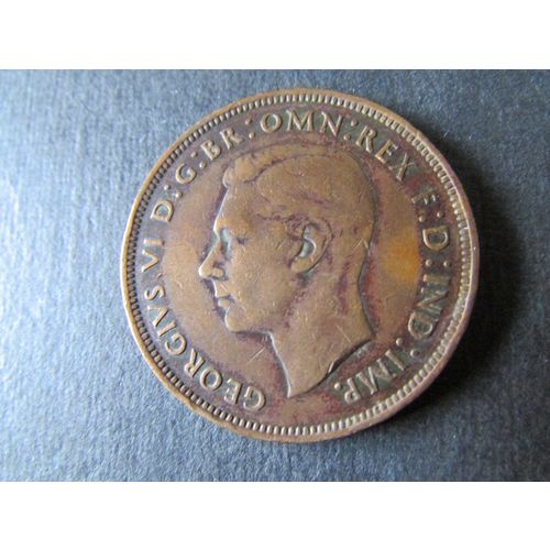 1945 GEORGE VI ONE PENNY FREE POST. AAL